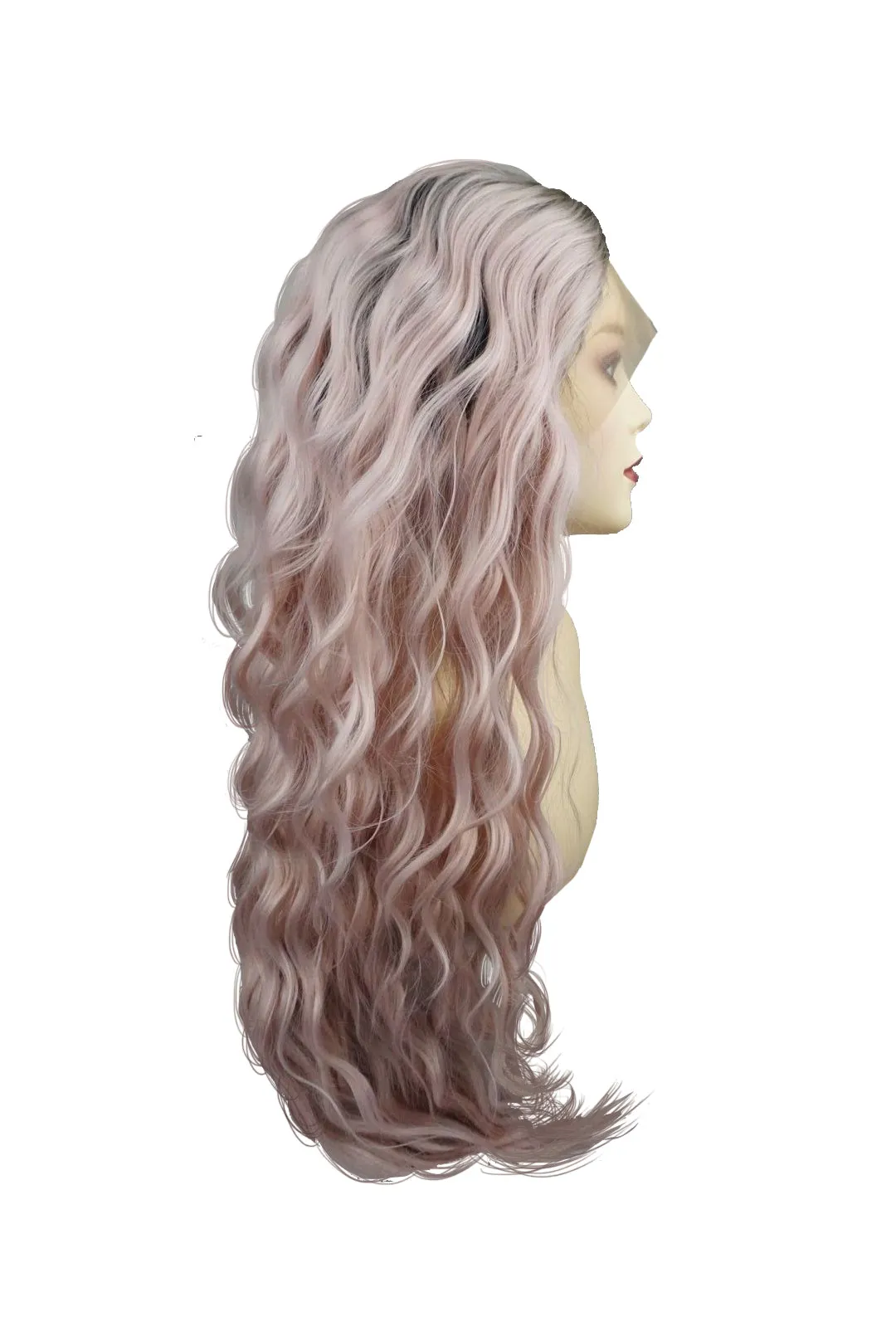 Flamingo｜Synthetic Swiss Lace Front Wig