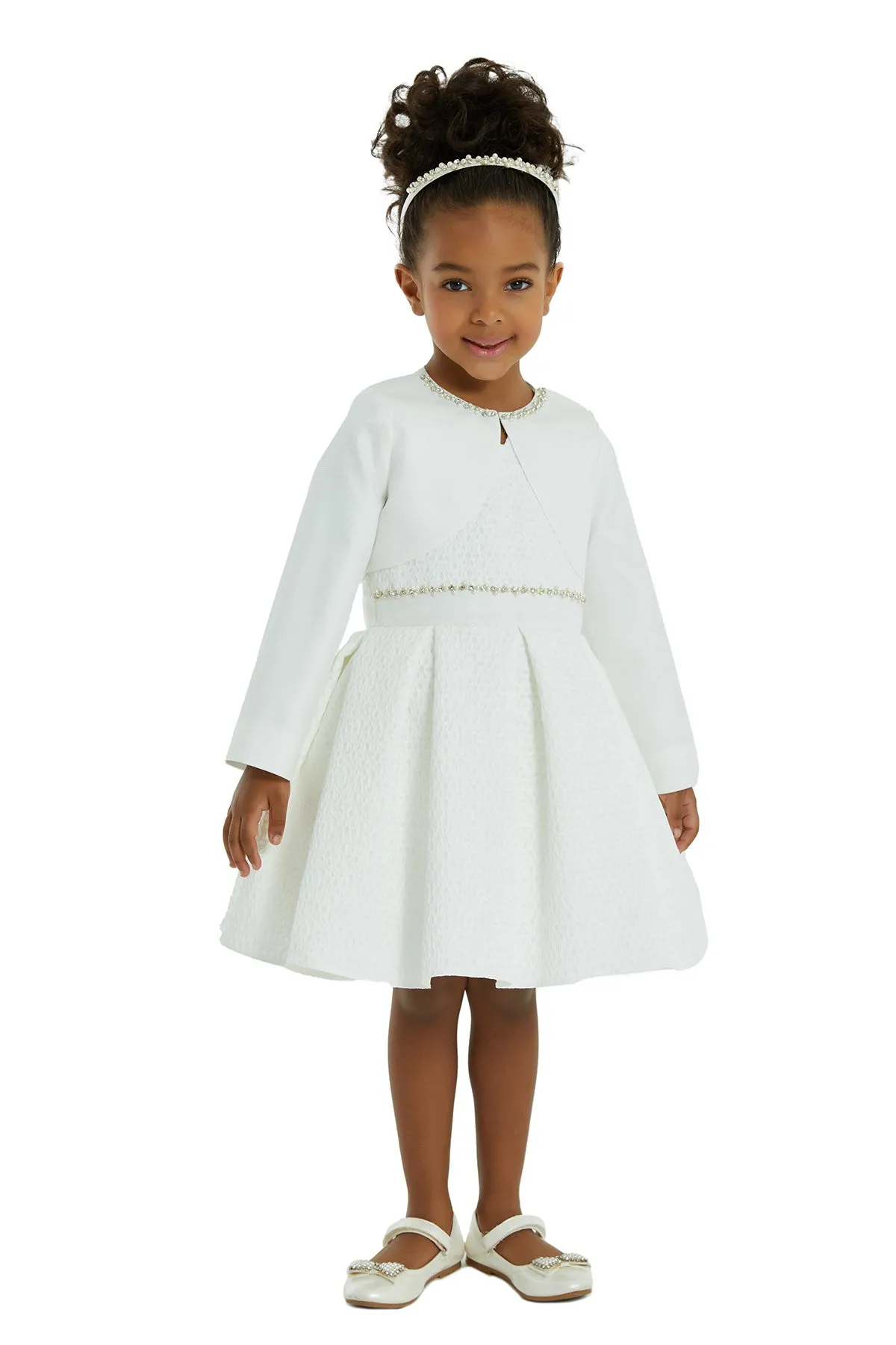 Girls Communion Bolero with Sleeves