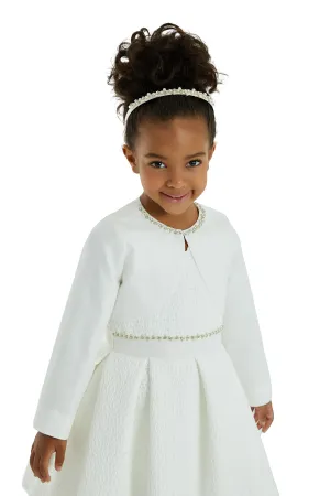 Girls Communion Bolero with Sleeves
