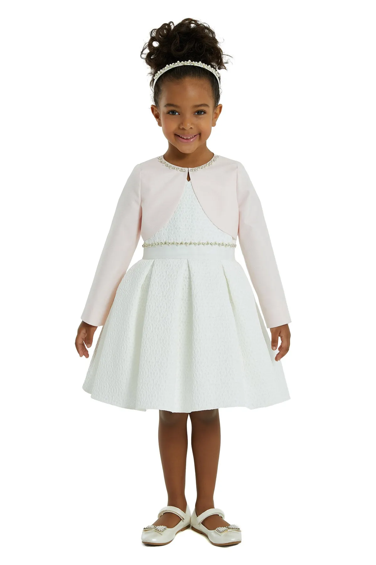 Girls Communion Bolero with Sleeves