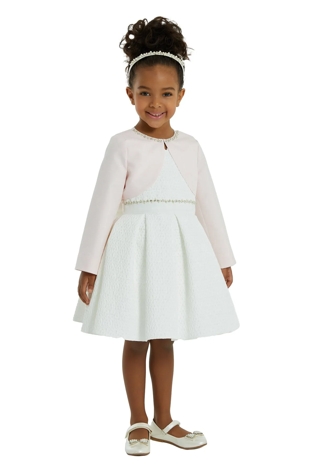 Girls Communion Bolero with Sleeves