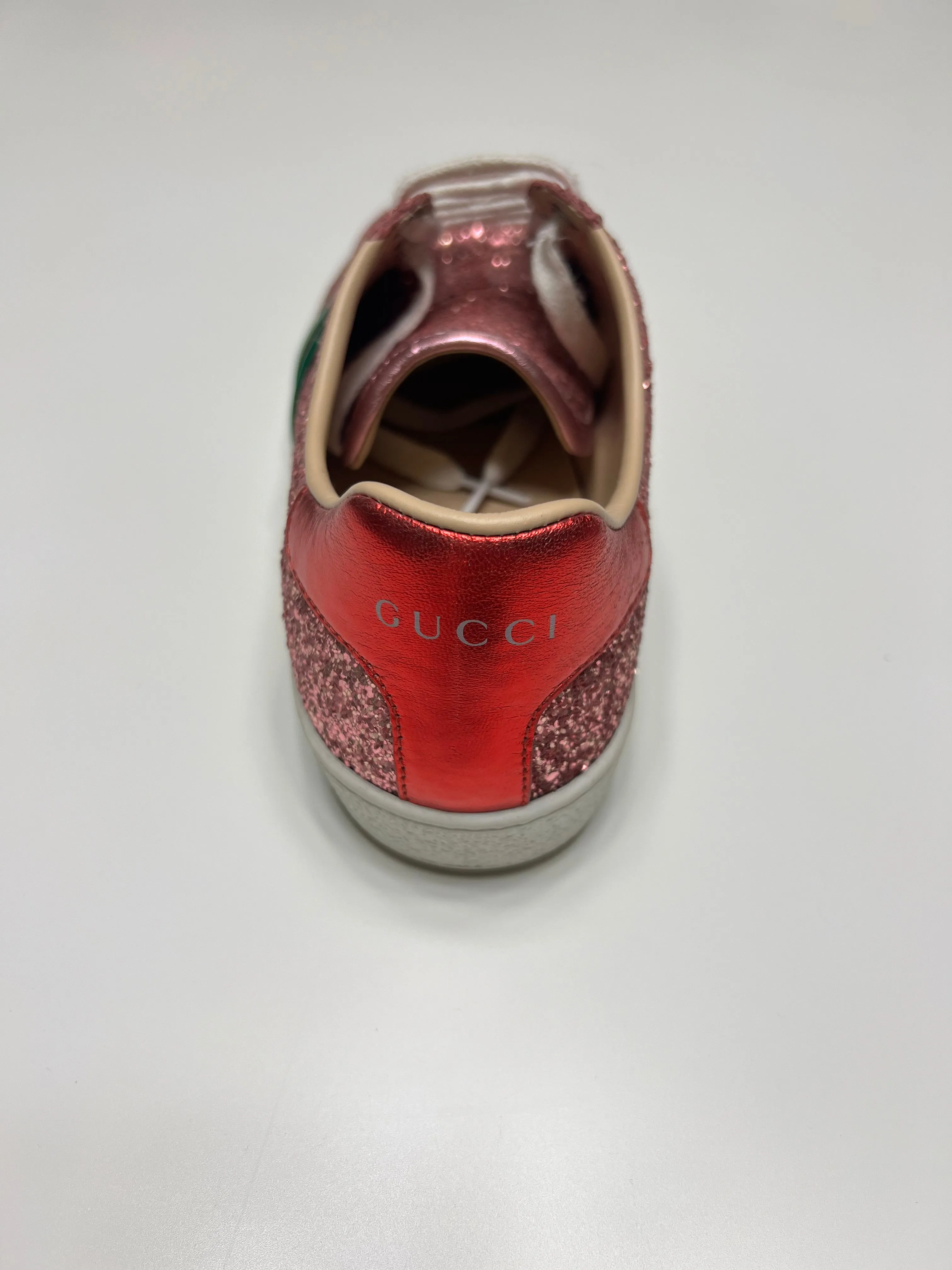 Gucci Pink Glitter Trainers