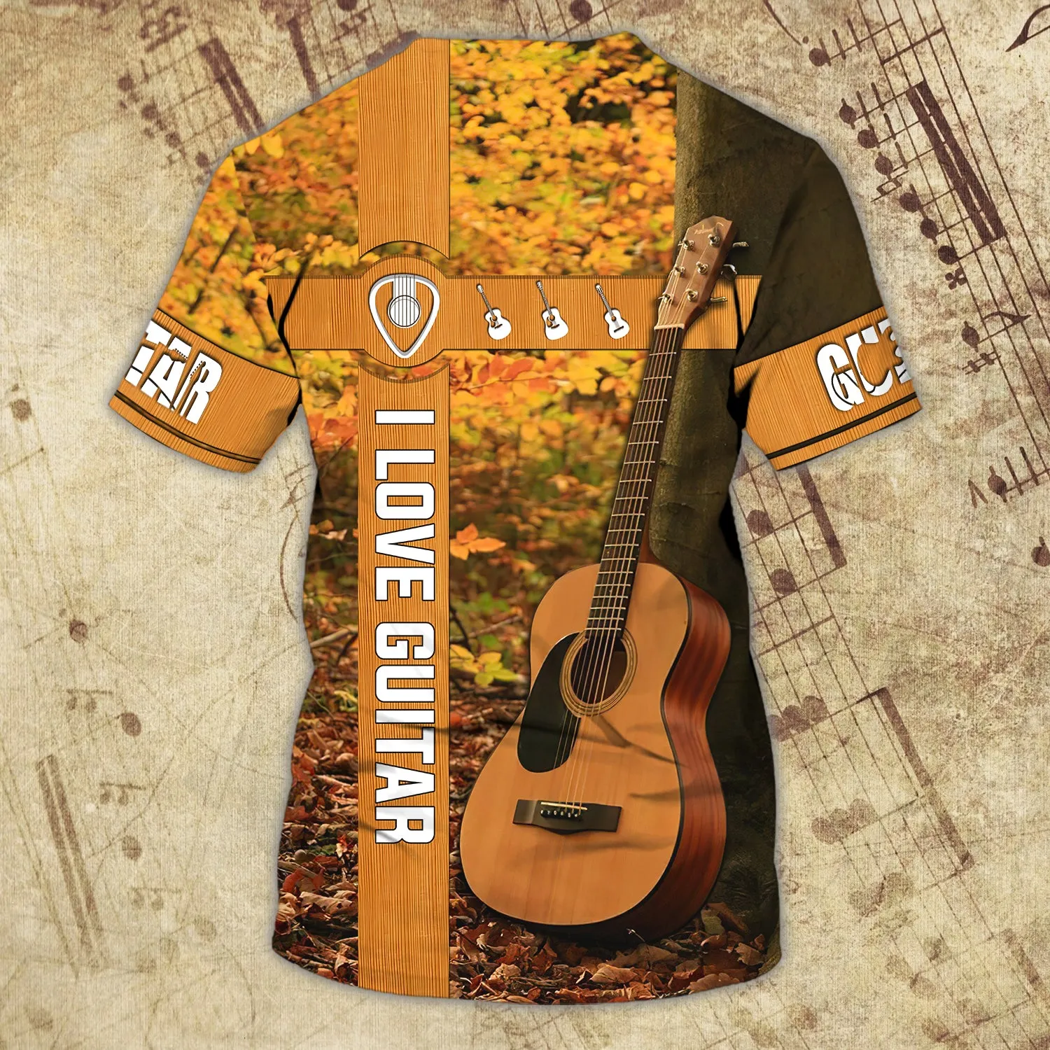 GUITAR - Personalized Name 3D Tshirt 3979 - BY97
