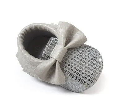 Handmade Soft Bottom Fashion Tassels Baby Moccasin Newborn Babies Shoes 14-colors PU leather Prewalkers Boots