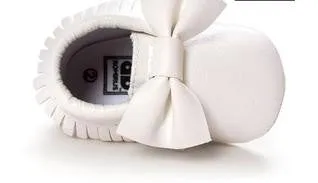 Handmade Soft Bottom Fashion Tassels Baby Moccasin Newborn Babies Shoes 14-colors PU leather Prewalkers Boots