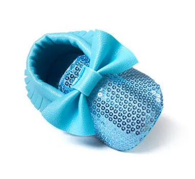 Handmade Soft Bottom Fashion Tassels Baby Moccasin Newborn Babies Shoes 14-colors PU leather Prewalkers Boots