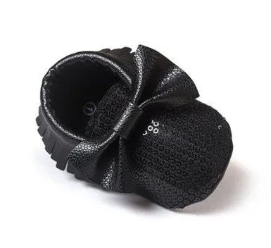 Handmade Soft Bottom Fashion Tassels Baby Moccasin Newborn Babies Shoes 14-colors PU leather Prewalkers Boots