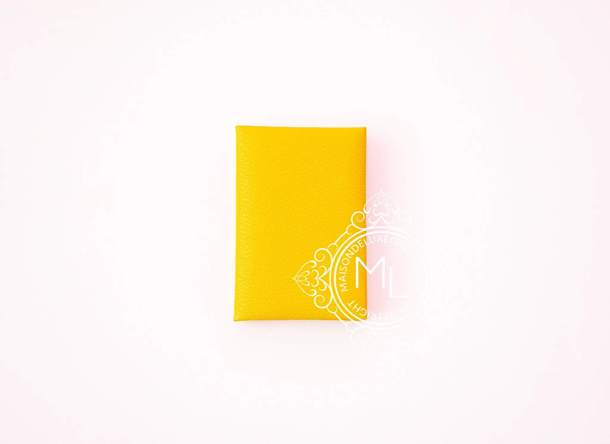 Hermes Lime Chevre Mysore Calvi Card Case Holder