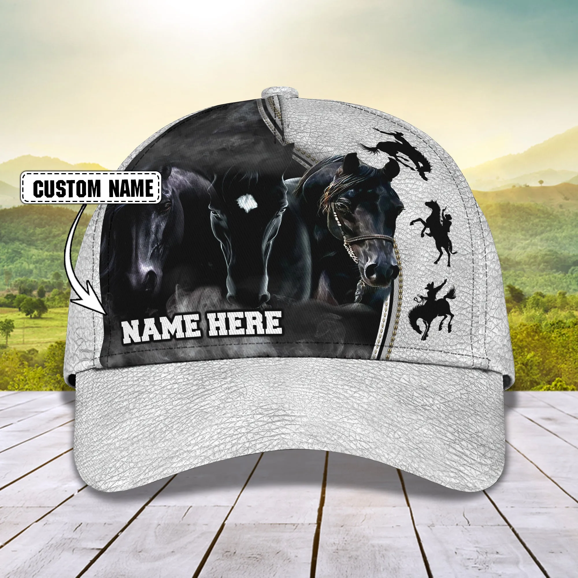 Horse - Personalized Name Cap - Urt96