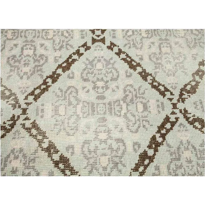 Jaipur Artisan Row Kai Rugs - Sky Blue and Ashwood