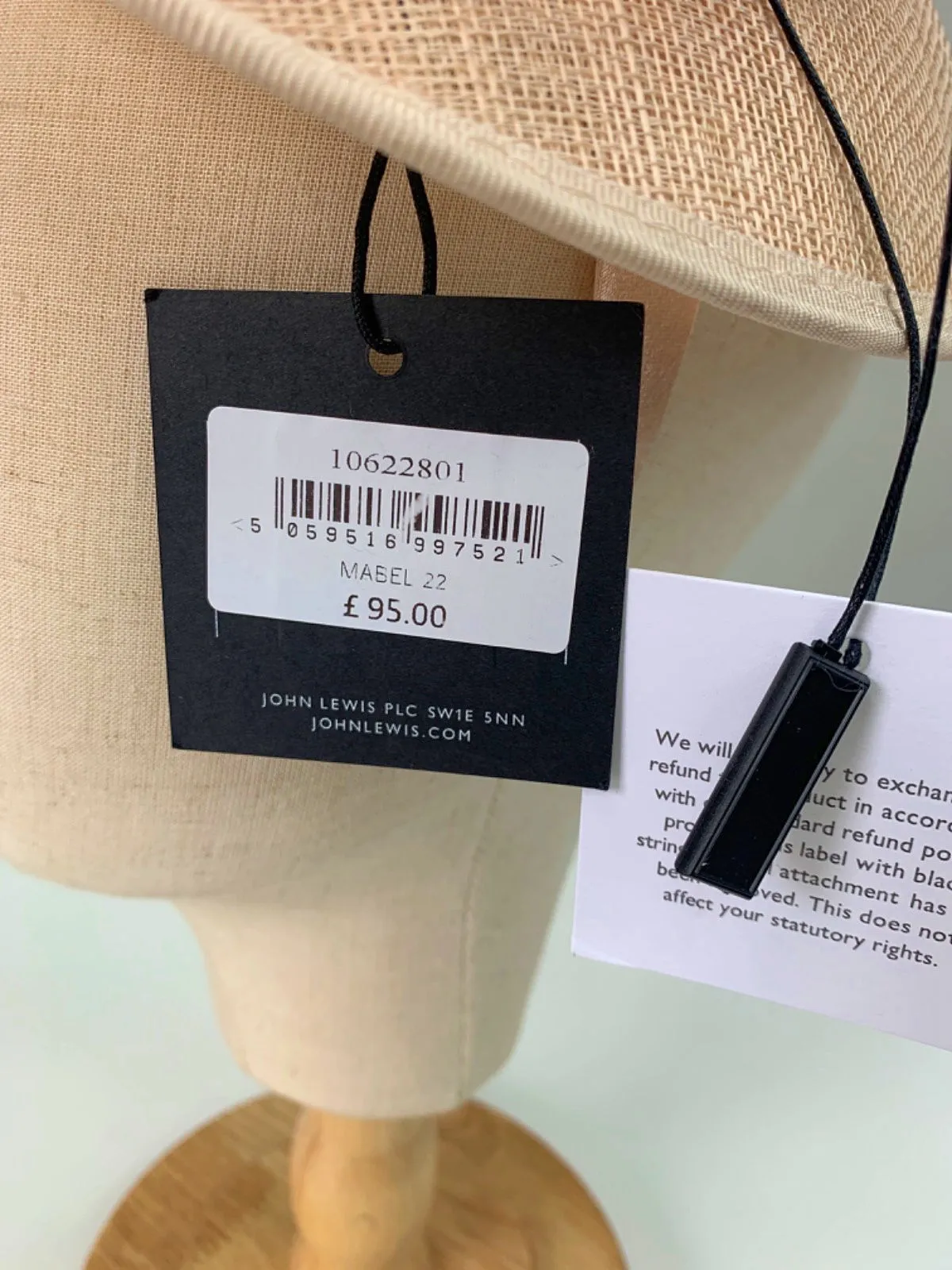 John Lewis Peach Fascinator MASL 22