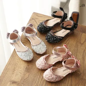 Leather Wedding Shoes for Kids Girls'