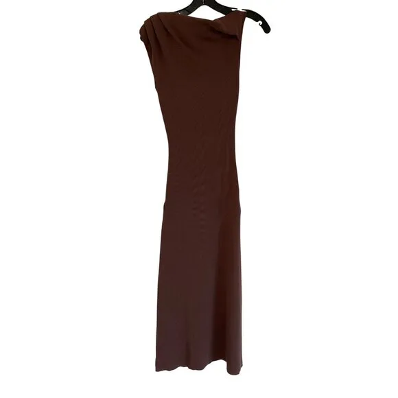 Lioness Original Sin Midi Dress in Chocolate XSmall New Womens Knit