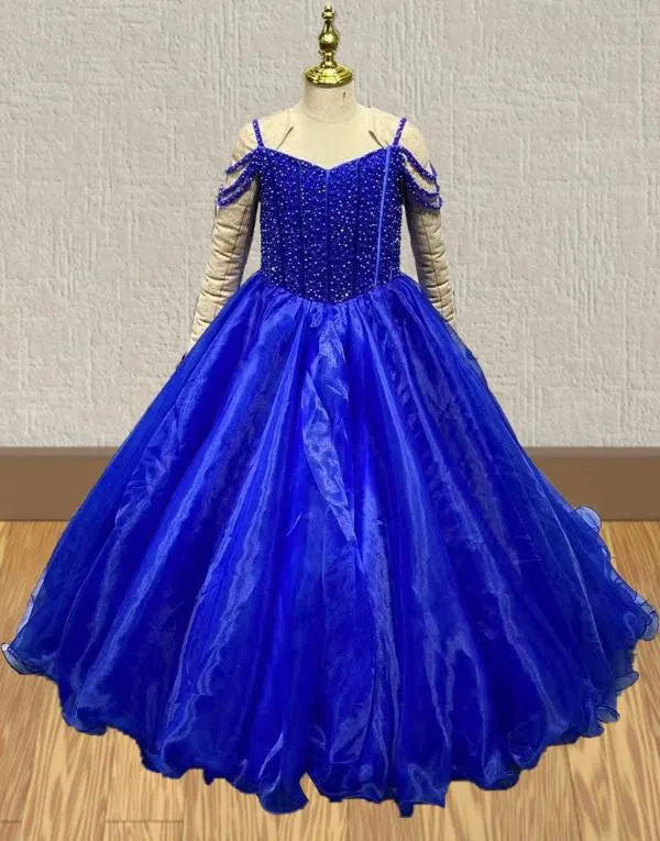 Little Child's Sparkly Royal Formal Dress Pageant