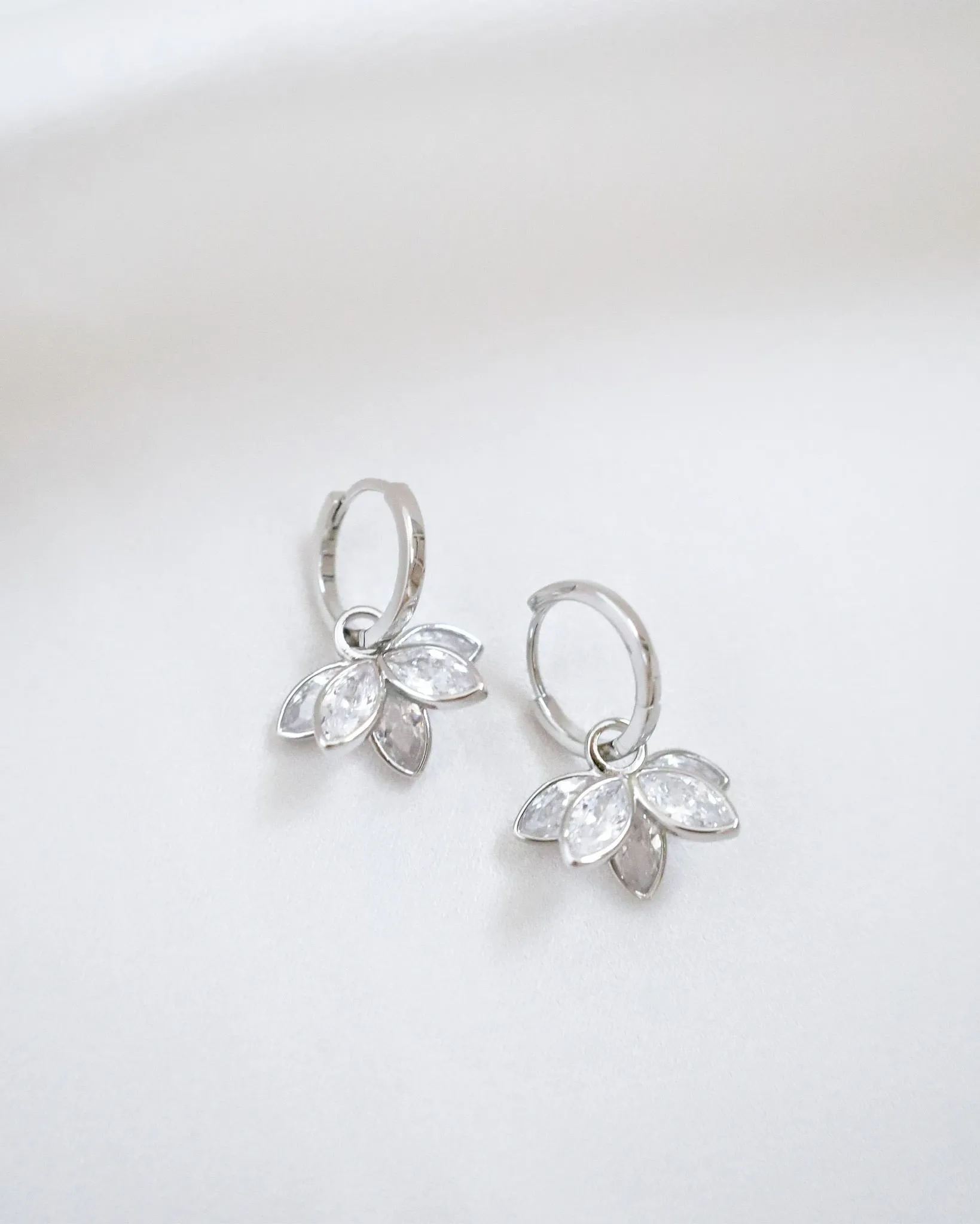 Lotus Hoops Earring