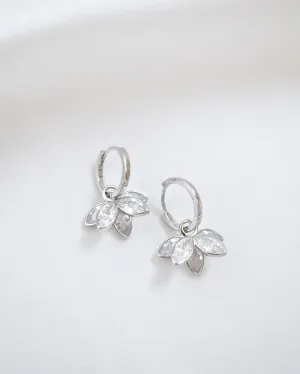 Lotus Hoops Earring