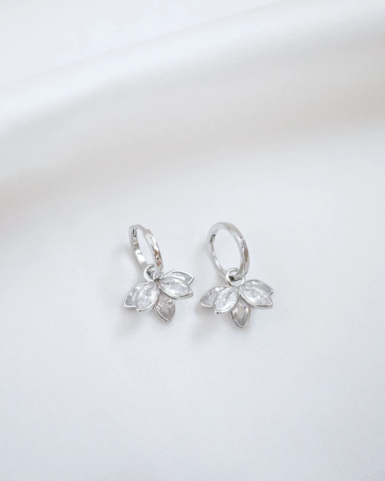 Lotus Hoops Earring