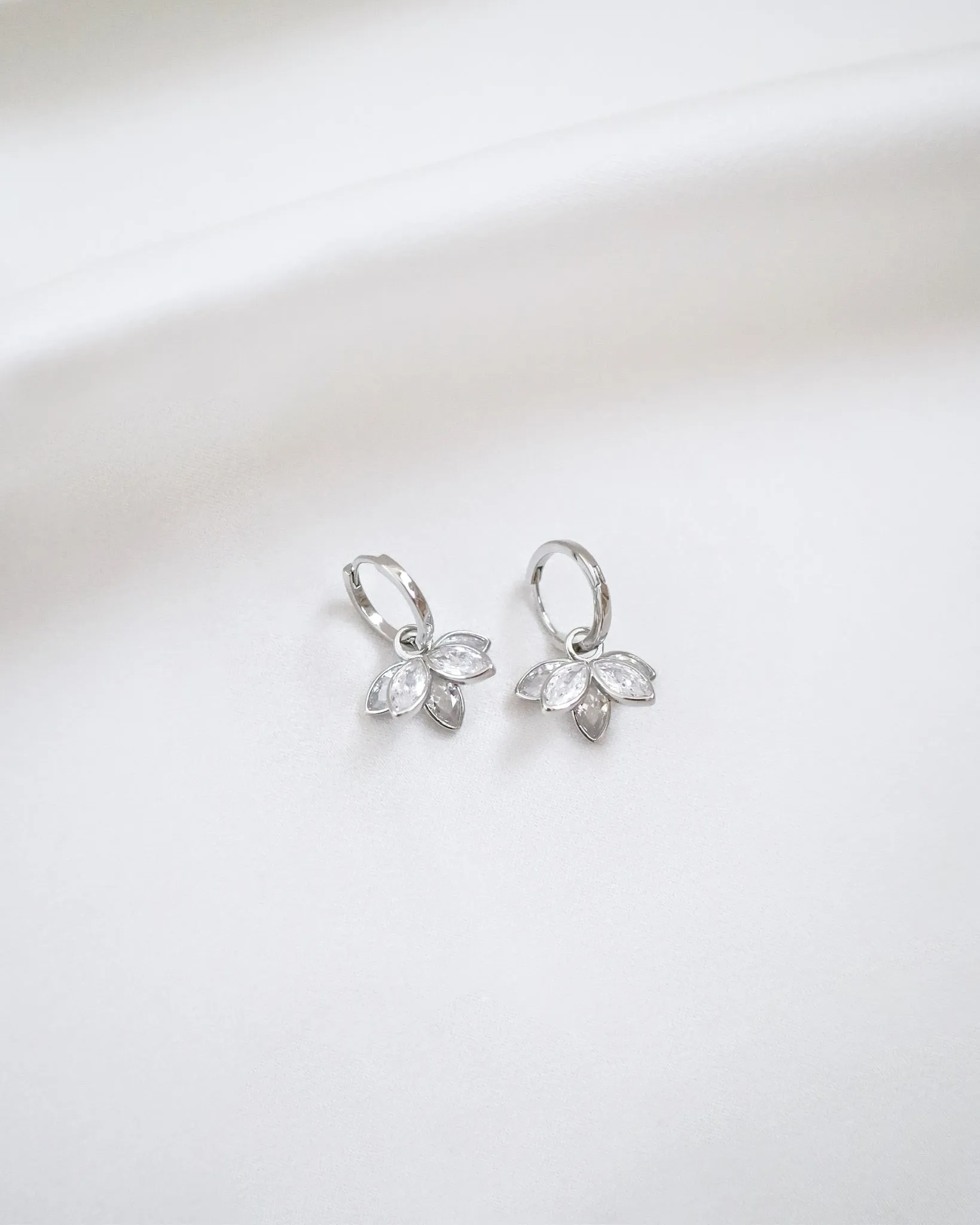 Lotus Hoops Earring