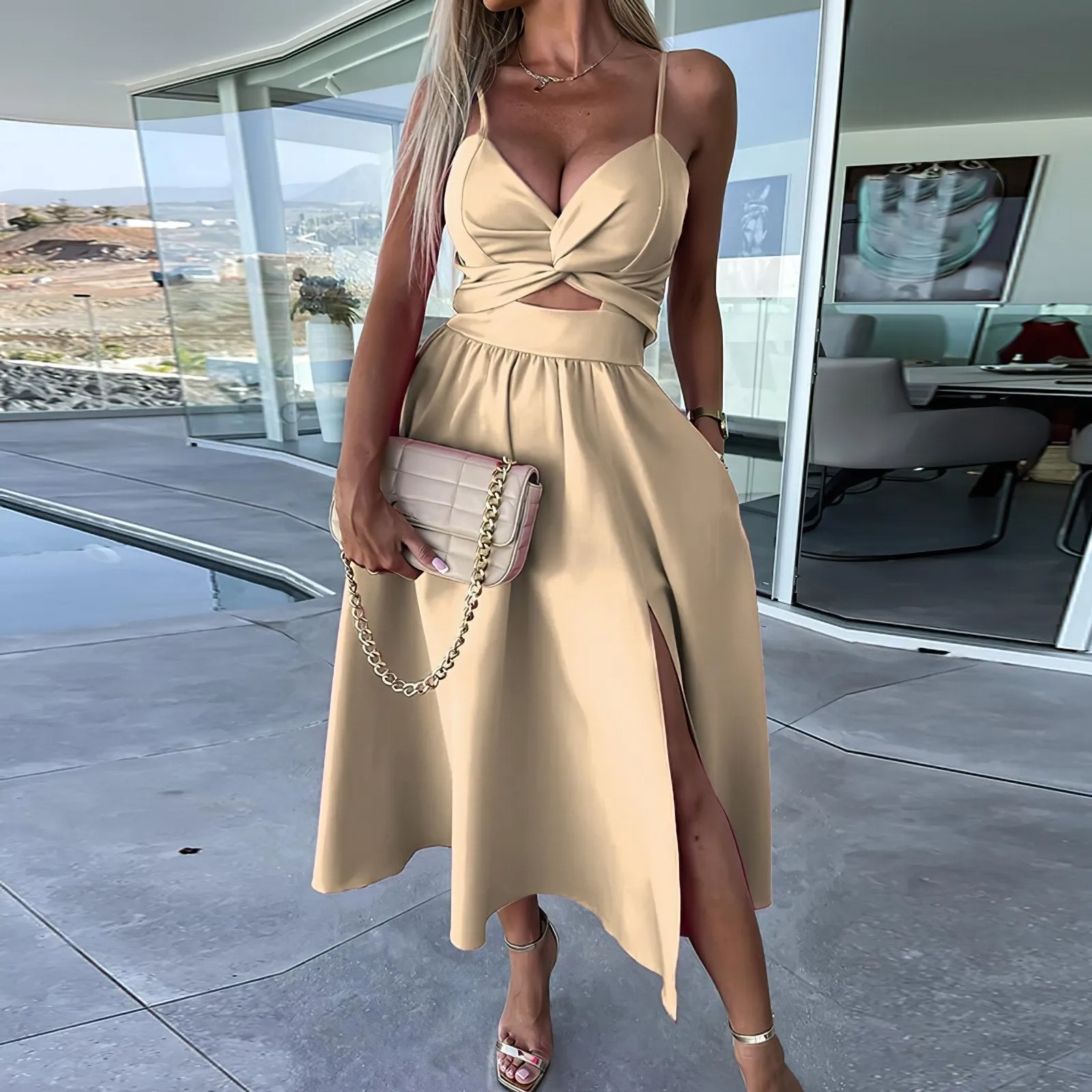 Luxe Belle™ | Women's Midi Dress | Luxurious Fabric, Flattering Fit & Ideal for Formal Events