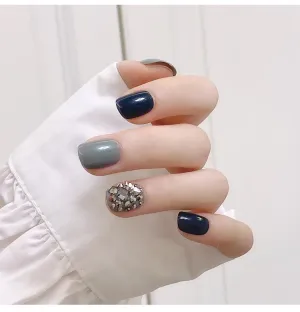 Luxury Square Blue Forg Diamonds