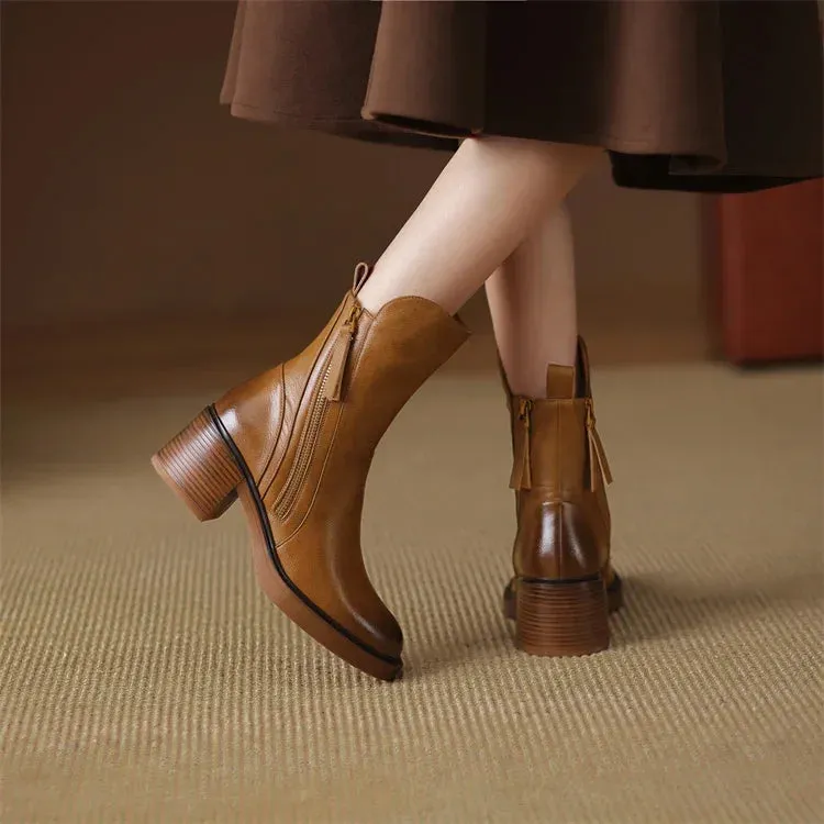Margaret | Elegant Leather Boots