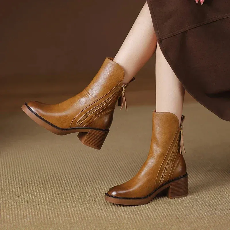 Margaret | Elegant Leather Boots