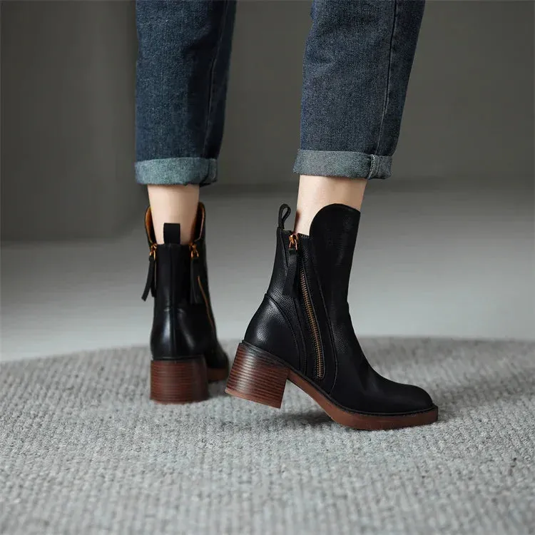 Margaret | Elegant Leather Boots