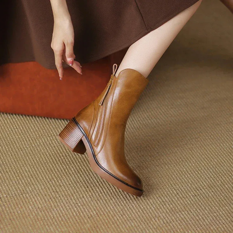 Margaret | Elegant Leather Boots
