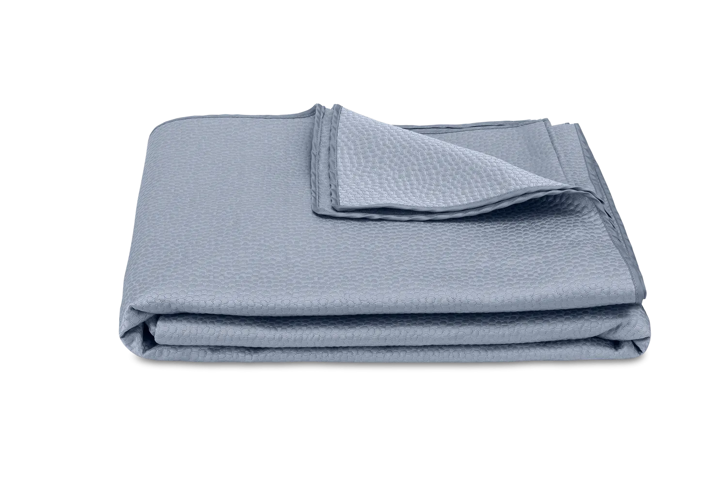Matouk - Eden Full/Queen Coverlet - Hazy Blue