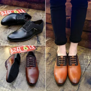 Men's Oxford Shoes British Large Size Business Casual Leather Shoes