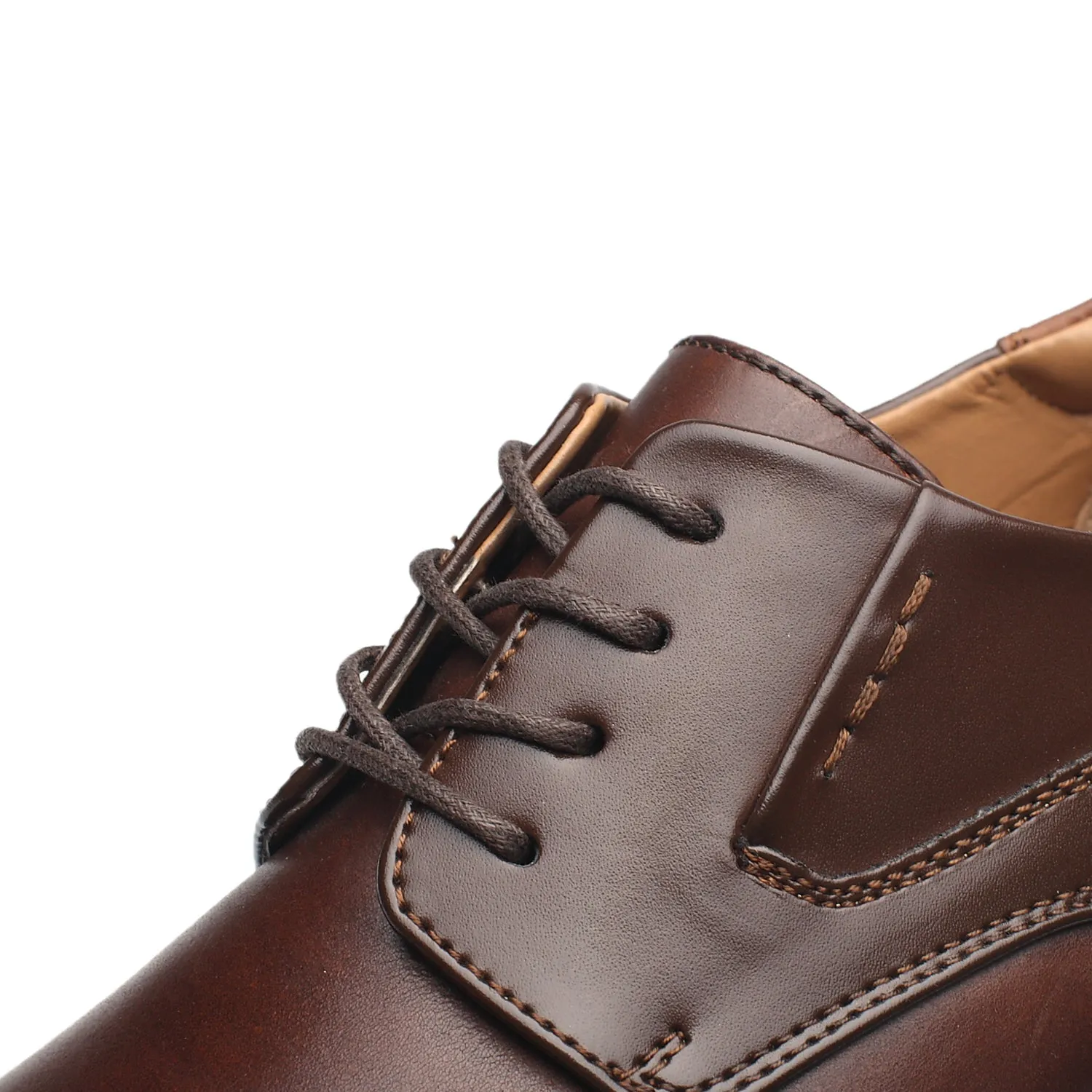 Men's Wide Width Oxford Shoes Wide-2-Brown