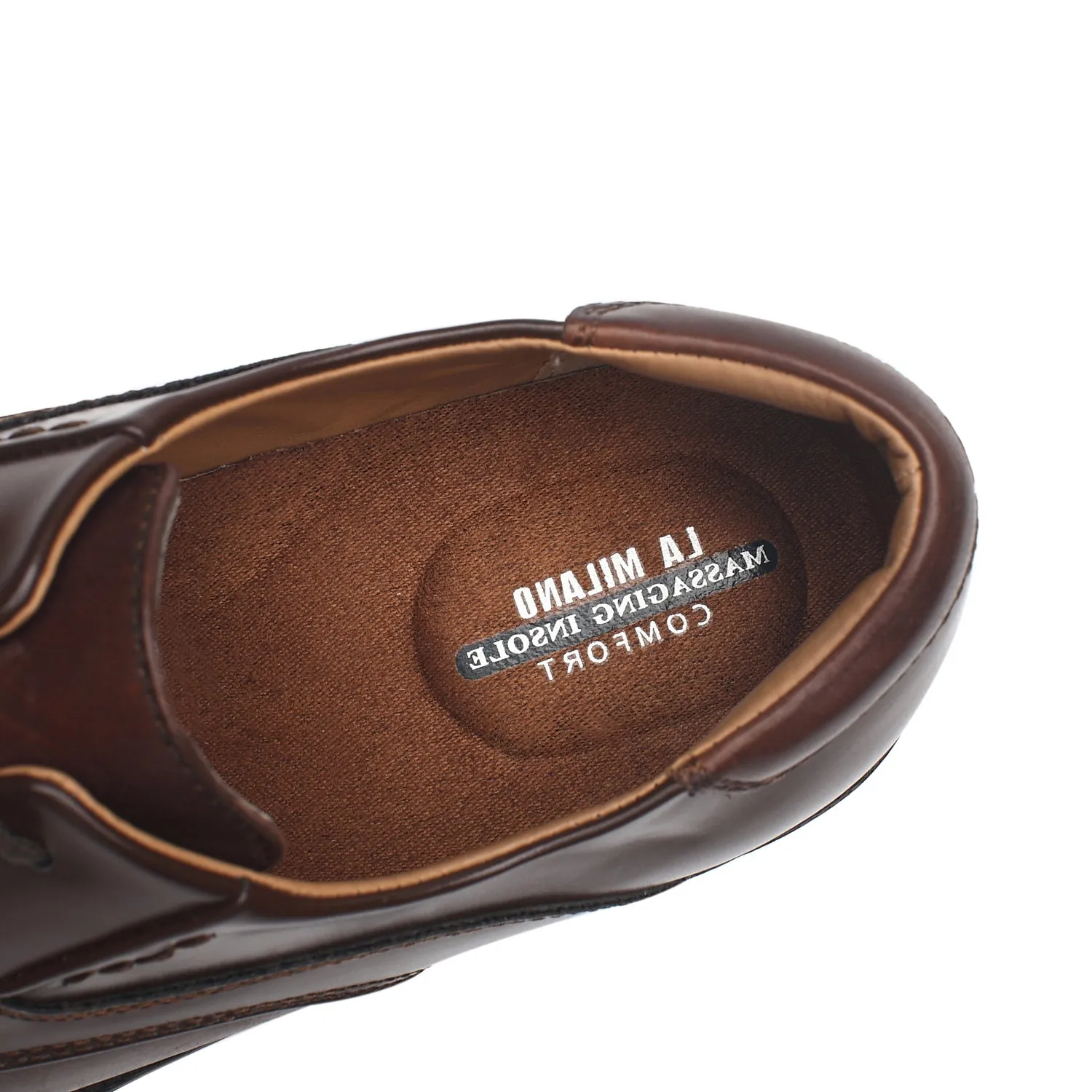 Men's Wide Width Oxford Shoes Wide-2-Brown