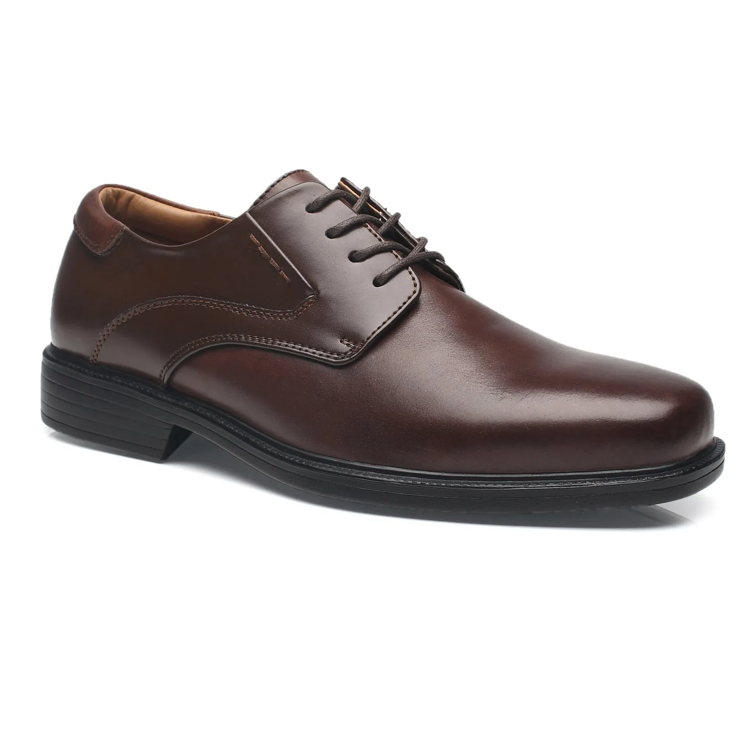 Men's Wide Width Oxford Shoes Wide-2-Brown