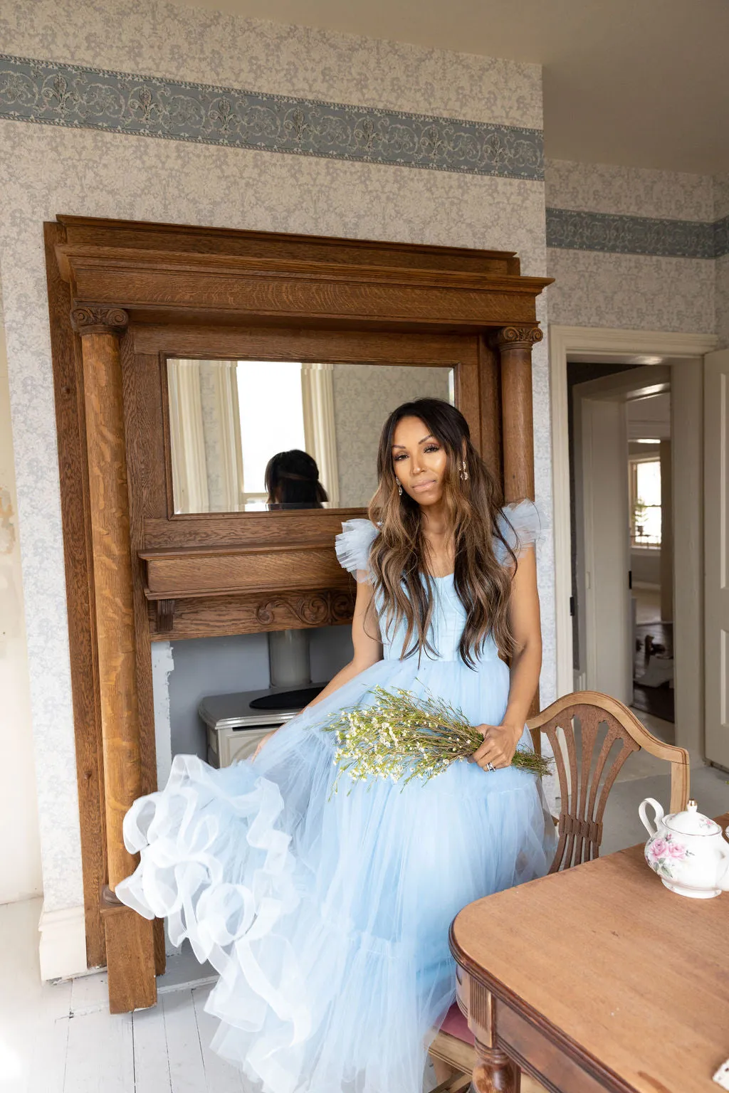 Mia Dress - Baby Blue