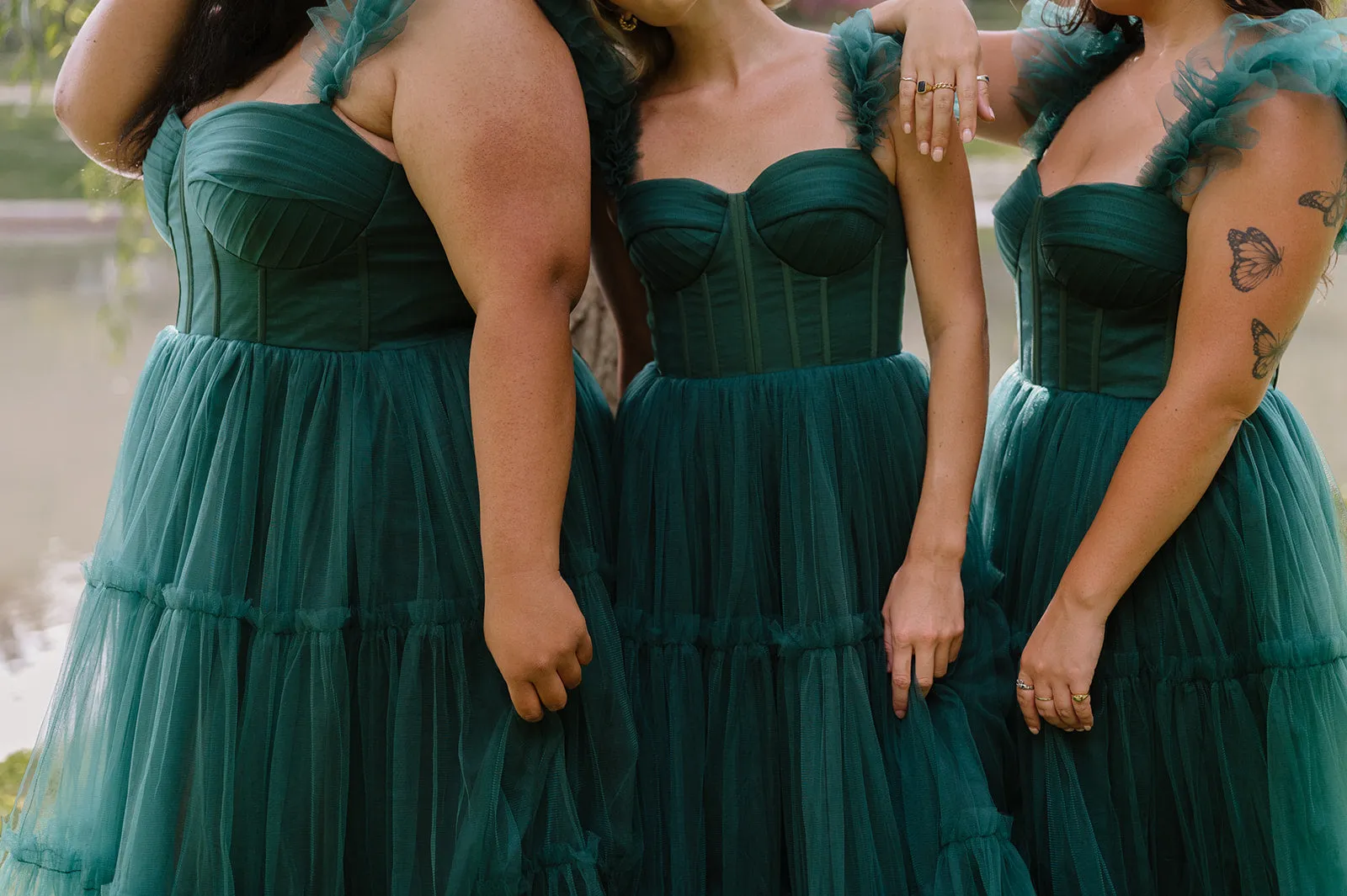 Mia Dress - Forest Green