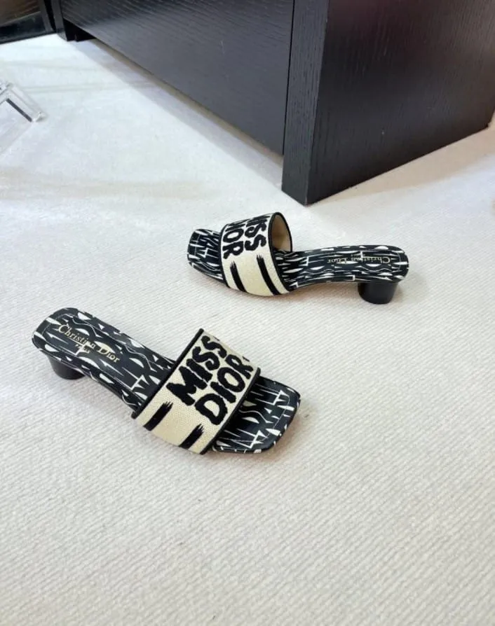Miss Dior Heels (Black And White)