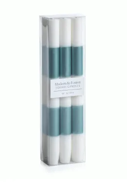 Modern & Festive Blue Formal Candles Set of 6