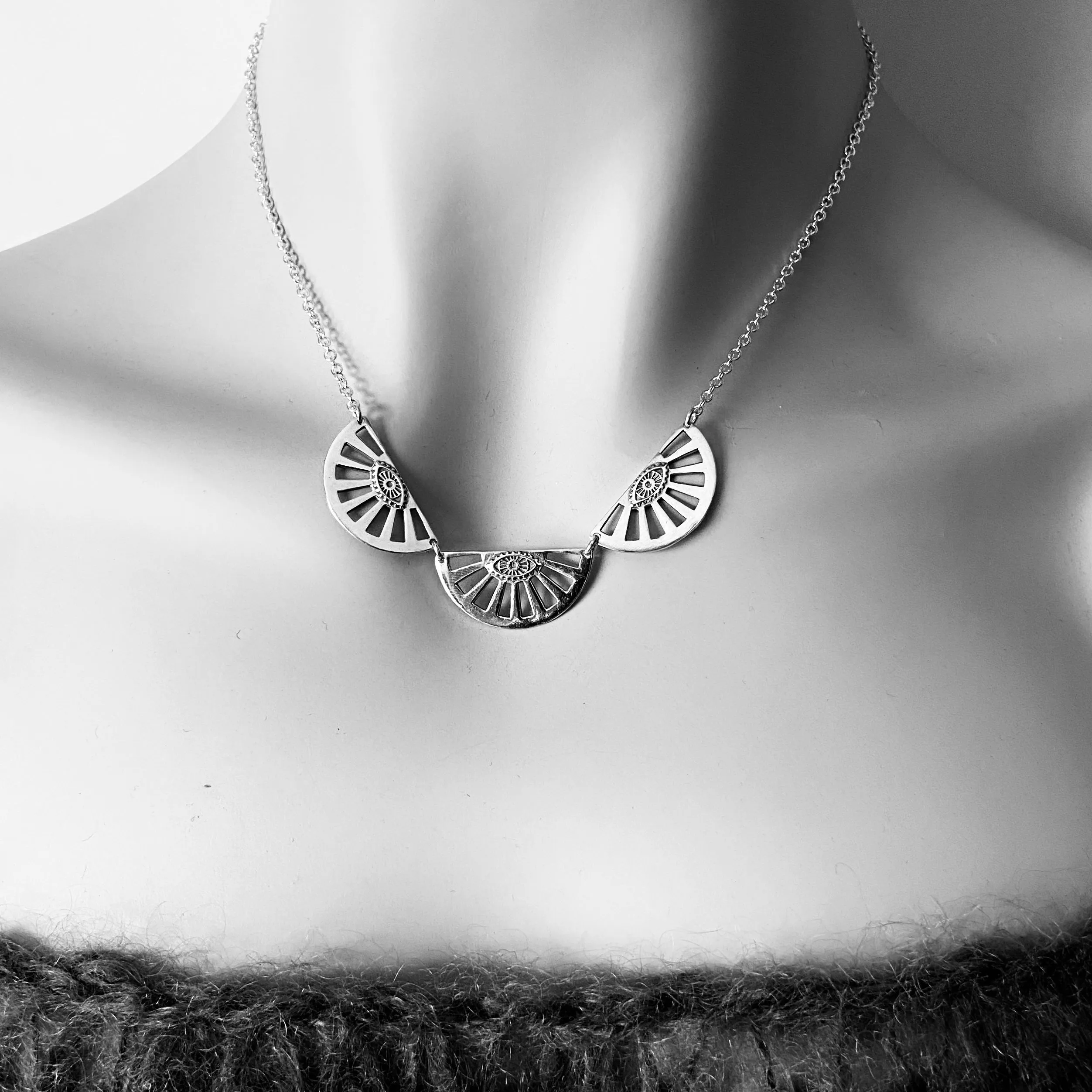 My 3rd Eye Is My Inner Eye Sterling Silver Necklace