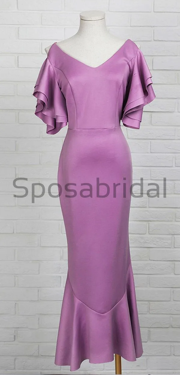 New Arrival  Open Back Unique Design Elegant Prom Dresses, Simple Bridesmaid Dresses PD1638