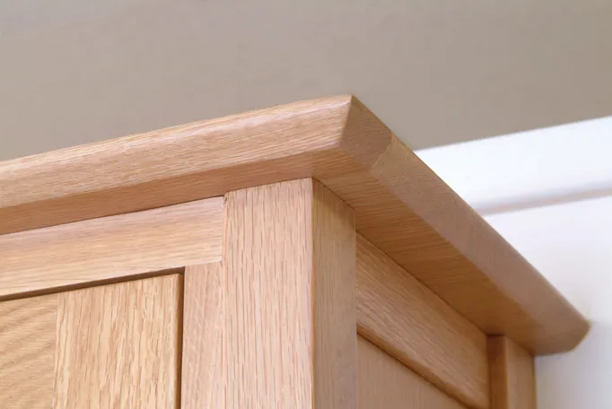 New Oxford Light Oak 3 Drawer High Bedside