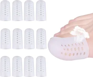 NEW Silicone Toe Caps Big Toe Protector Toe Covers for Women and Man for Peeling Toenail Caps Blisters Corns and More Reduce Friction and Pain Relief 12 Pcs