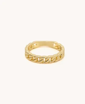 Nicole 14k Gold Chain Ring