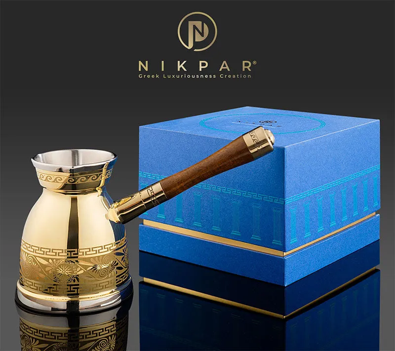 NIKPAR Luxury Greek Coffee Pot Macedonian Collection