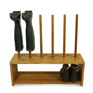 Oak Wellington and Shoe Rack (3 pair)