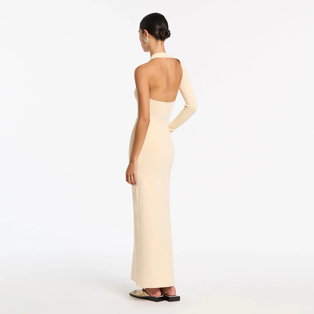 One Shoulder Long Sleeve Cut Out Maxi Dress BD2489