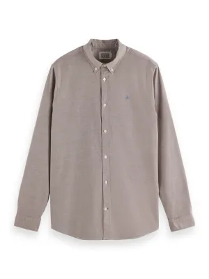 Oxford Shirt in Regular Fit - Rich Mahogany