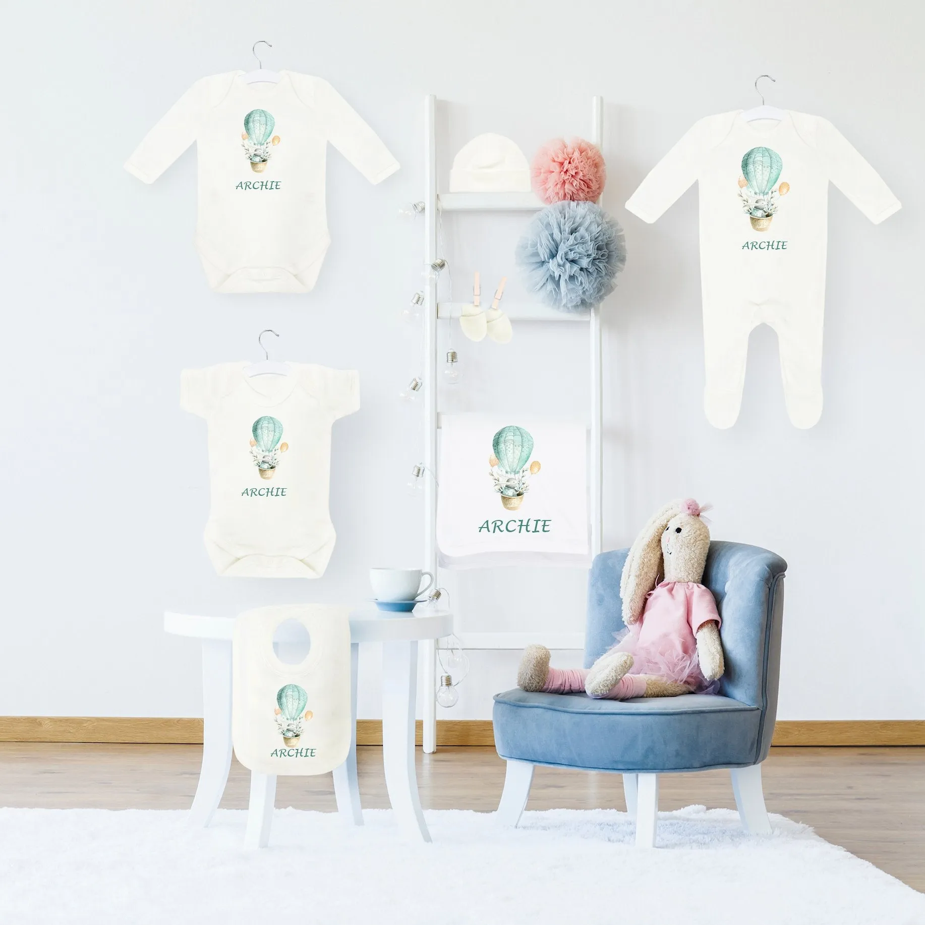 Personalised Baby Coming Home Outfit- Bunny