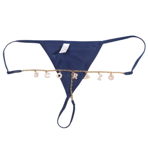 Personalized Crystal Letter G-String