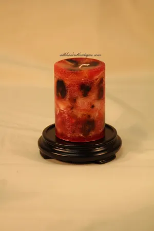 Pillar Candle Holder | 1" x 4" Round Wood