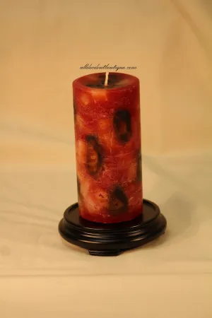 Pillar Candle Holder | 1" x 5" Round Wood